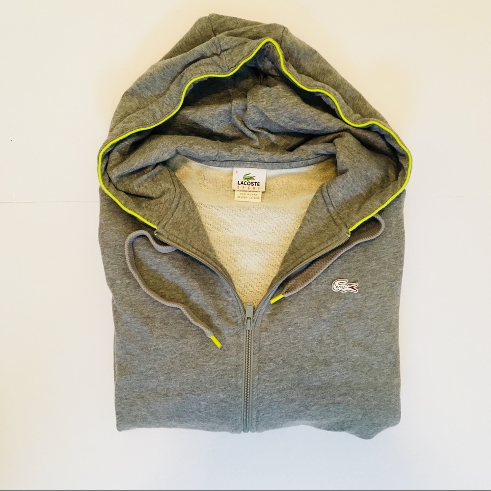 🐊 [size: L] Lacoste Men’s Zip Up Hoodie Jacket